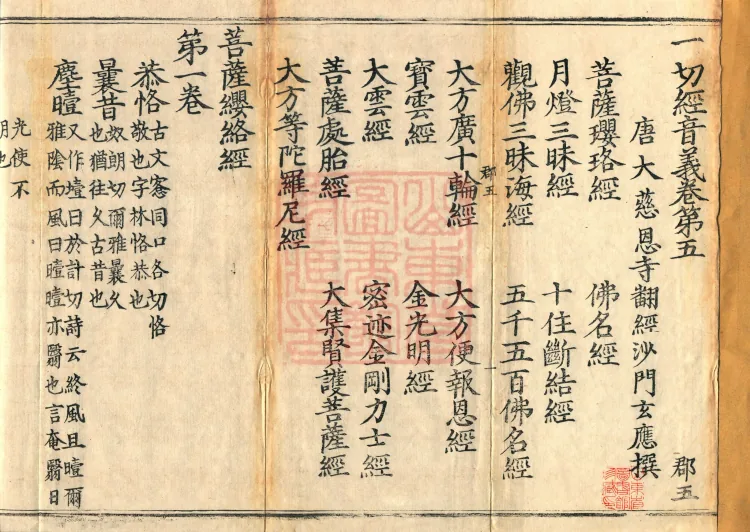 Pronunciations and Meanings of All Sutras, twenty-six volumes Page 1