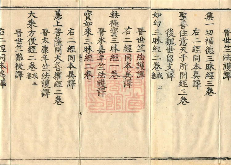 Catalogue of the Sui Dynasty's Collected Sūtras, Five Volumes Page 5