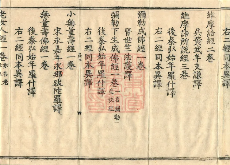 Catalogue of the Sui Dynasty's Collected Sūtras, Five Volumes Page 7