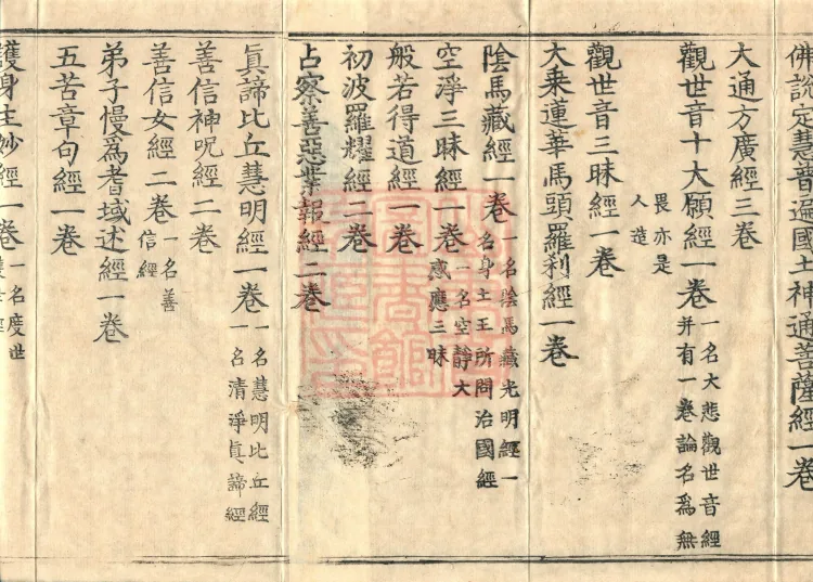 Catalogue of the Sui Dynasty's Collected Sūtras, Five Volumes Page 3