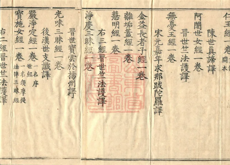 Catalogue of the Sui Dynasty's Collected Sūtras, Five Volumes Page 3