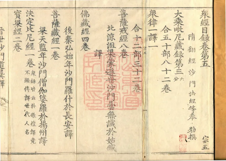 Sui Zhongjing Catalog in Six Volumes Page 2