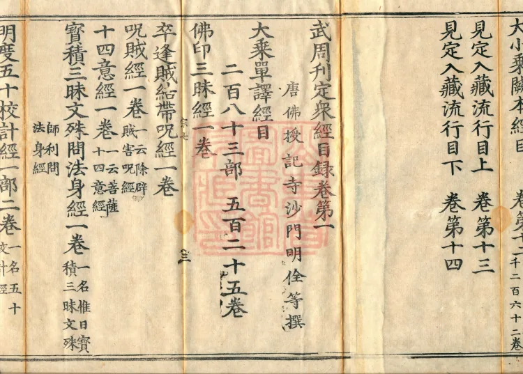 Wu Zhou Collated and Standardized Zhongjing Catalog in Fourteen Volumes Page 5