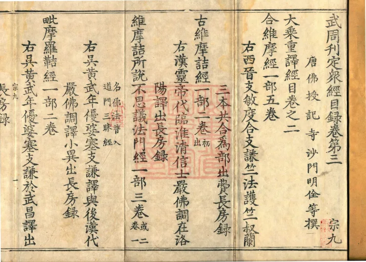 Wu Zhou Collated and Standardized Zhongjing Catalog in Fourteen Volumes Page 2