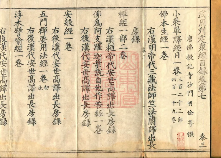 Wu Zhou Collated and Standardized Zhongjing Catalog in Fourteen Volumes Page 2