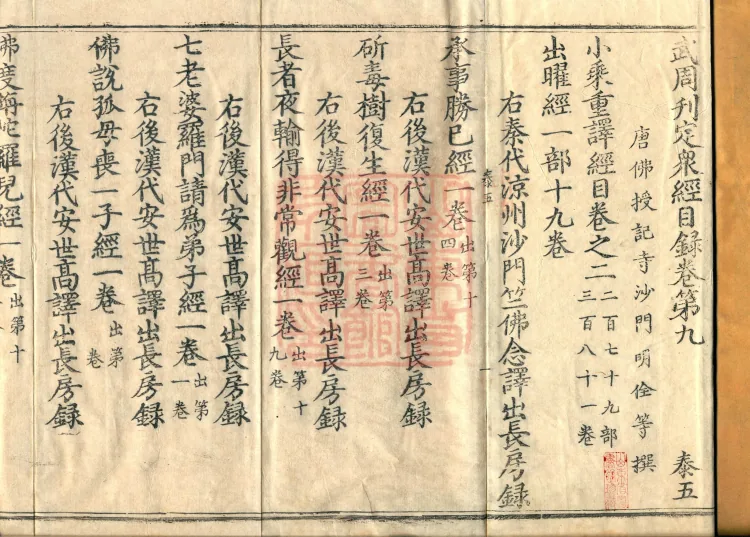 Wu Zhou Collated and Standardized Zhongjing Catalog in Fourteen Volumes Page 2