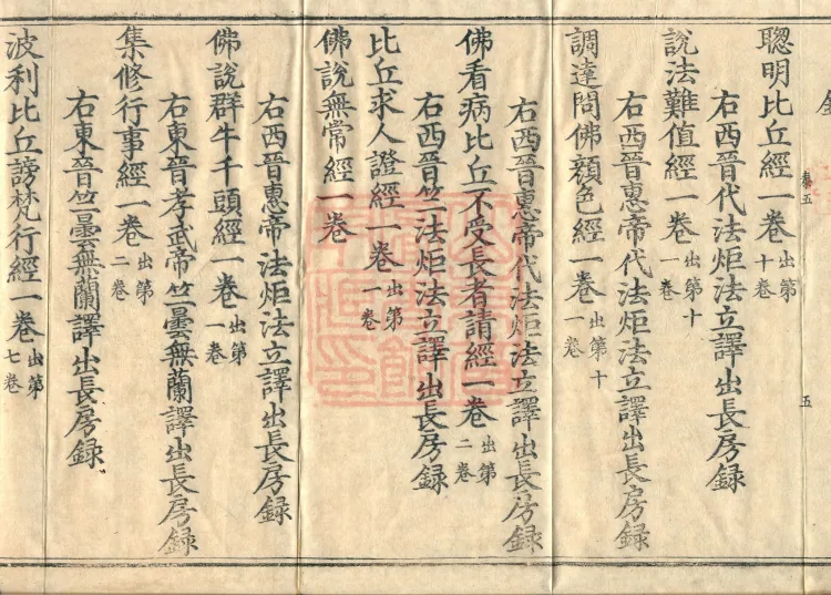 Wu Zhou Collated and Standardized Zhongjing Catalog in Fourteen Volumes Page 9