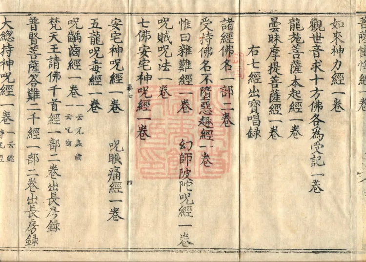 Wu Zhou Collated and Standardized Zhongjing Catalog in Fourteen Volumes Page 7