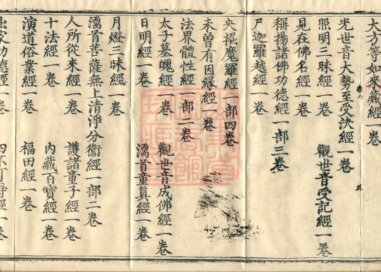 Wu Zhou Collated and Standardized Zhongjing Catalog in Fourteen Volumes Page 9