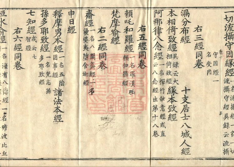 Wu Zhou Collated and Standardized Zhongjing Catalog in Fourteen Volumes Page 9