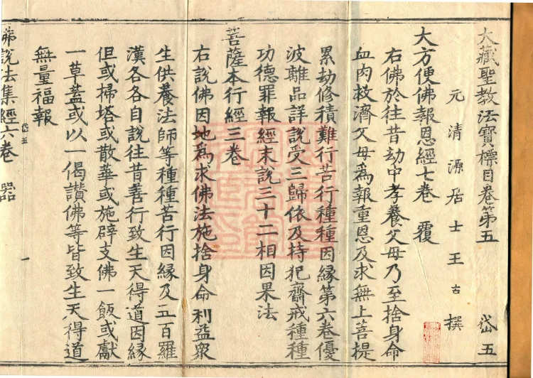 Catalog of the Great Canon of Sacred Teachings and Dharma Treasures, Ten Volumes Page 2