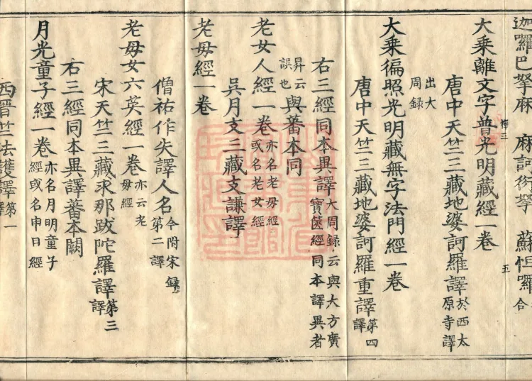 Comprehensive Record of Dharma Treasures Examined and Compared, Ten Juans Page 9