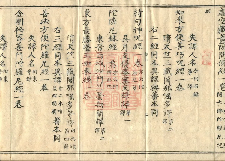 Comprehensive Record of Dharma Treasures Examined and Compared, Ten Juans Page 4