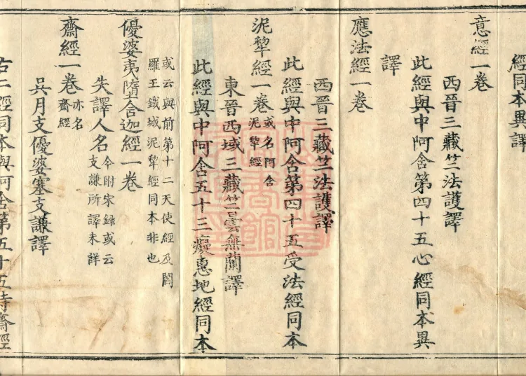 Comprehensive Record of Dharma Treasures Examined and Compared, Ten Juans Page 3