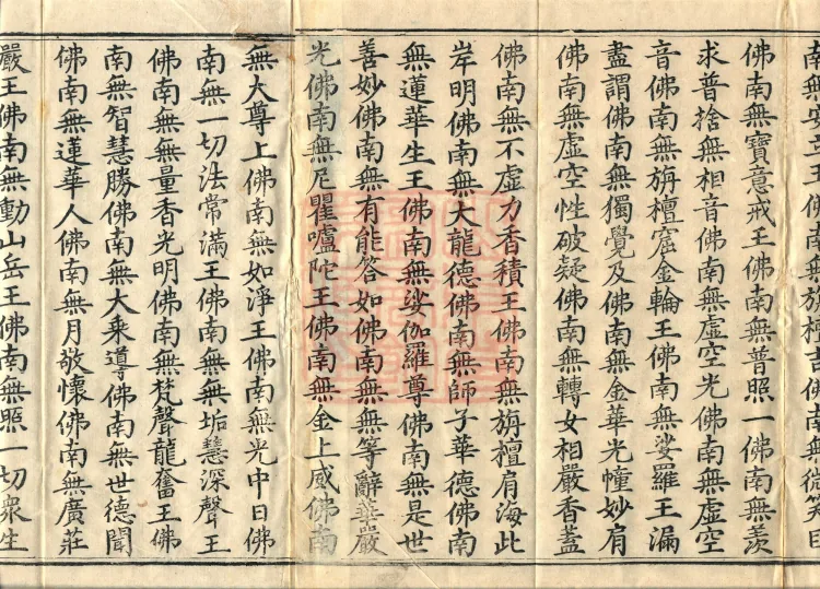 The Scripture of the Names of All Buddhas, World-Honored Ones, Tathagatas, Bodhisattvas, Venerable Ones, and Divine Monks, forty volumes Page 8