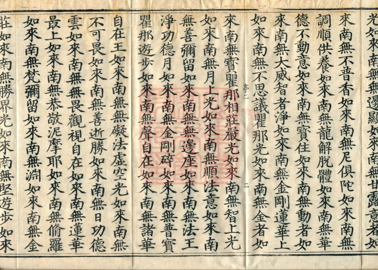The Scripture of the Names of All Buddhas, World-Honored Ones, Tathagatas, Bodhisattvas, Venerable Ones, and Divine Monks, forty volumes Page 4