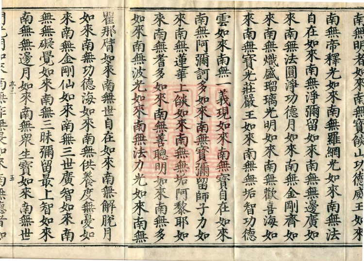 The Scripture of the Names of All Buddhas, World-Honored Ones, Tathagatas, Bodhisattvas, Venerable Ones, and Divine Monks, forty volumes Page 8