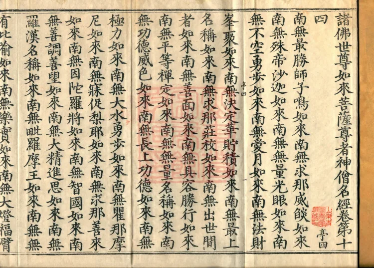 The Scripture of the Names of All Buddhas, World-Honored Ones, Tathagatas, Bodhisattvas, Venerable Ones, and Divine Monks, forty volumes Page 2