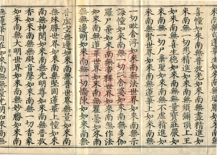 The Scripture of the Names of All Buddhas, World-Honored Ones, Tathagatas, Bodhisattvas, Venerable Ones, and Divine Monks, forty volumes Page 8