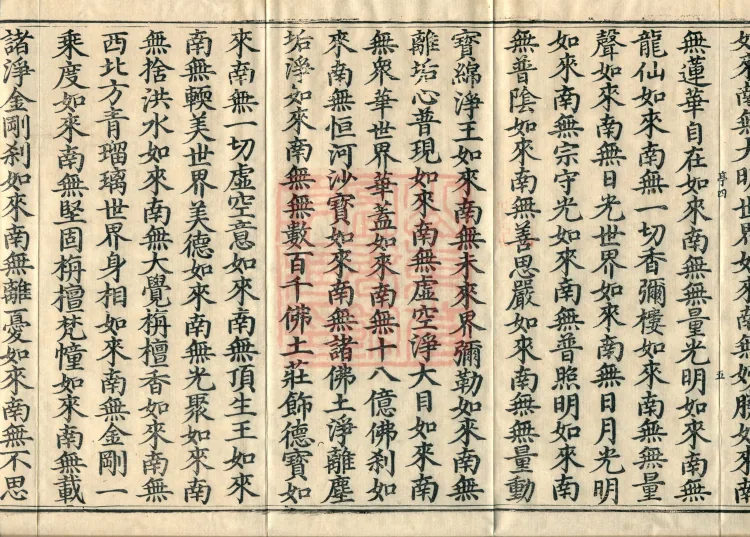 The Scripture of the Names of All Buddhas, World-Honored Ones, Tathagatas, Bodhisattvas, Venerable Ones, and Divine Monks, forty volumes Page 9