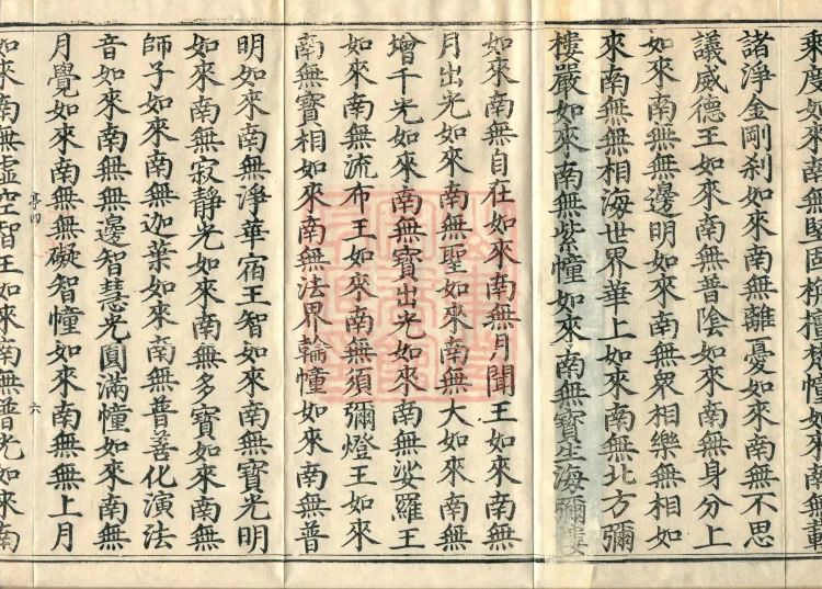 The Scripture of the Names of All Buddhas, World-Honored Ones, Tathagatas, Bodhisattvas, Venerable Ones, and Divine Monks, forty volumes Page 10