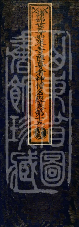 The Scripture of the Names of All Buddhas, World-Honored Ones, Tathagatas, Bodhisattvas, Venerable Ones, and Divine Monks, forty volumes Page 1