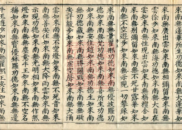 The Scripture of the Names of All Buddhas, World-Honored Ones, Tathagatas, Bodhisattvas, Venerable Ones, and Divine Monks, forty volumes Page 4