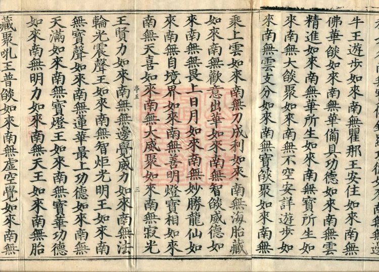 The Scripture of the Names of All Buddhas, World-Honored Ones, Tathagatas, Bodhisattvas, Venerable Ones, and Divine Monks, forty volumes Page 5