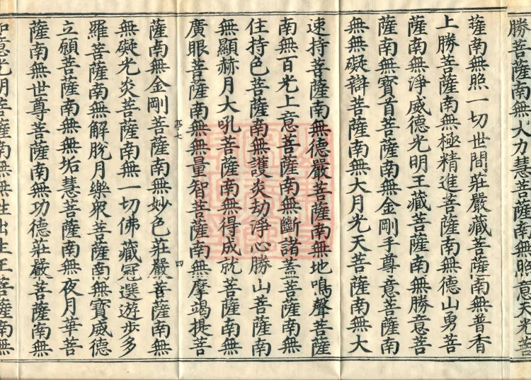 The Scripture of the Names of All Buddhas, World-Honored Ones, Tathagatas, Bodhisattvas, Venerable Ones, and Divine Monks, forty volumes Page 7