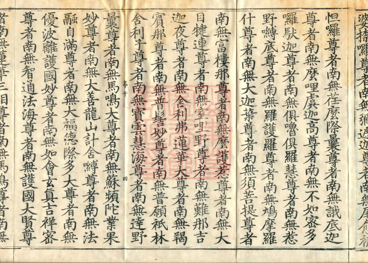 The Scripture of the Names of All Buddhas, World-Honored Ones, Tathagatas, Bodhisattvas, Venerable Ones, and Divine Monks, forty volumes Page 7
