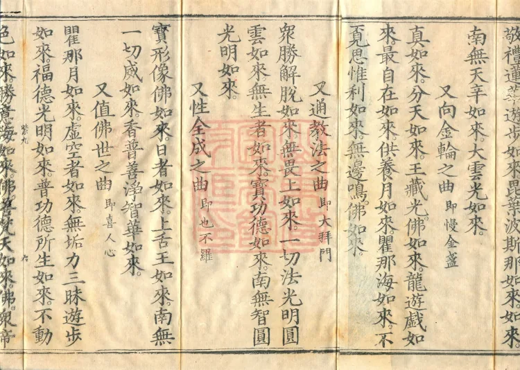 Names and Verses of the Buddhas, World-Honored Ones, Tathāgatas, Bodhisattvas and Venerables, fifty volumes Page 10