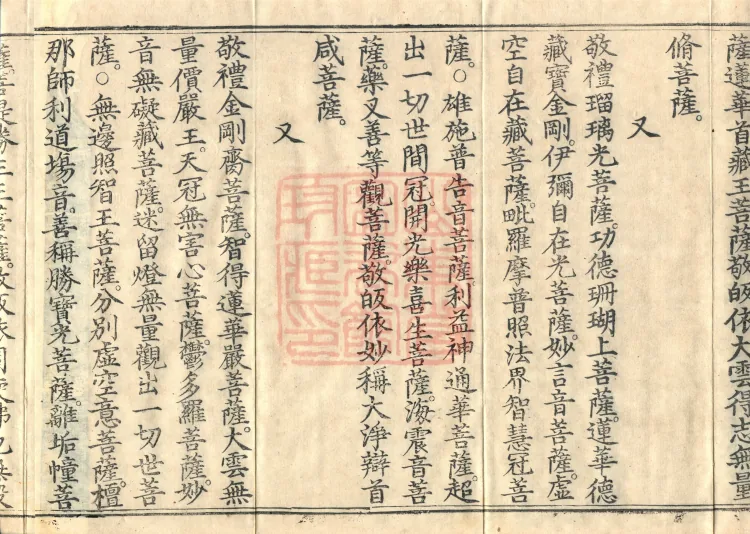 Names and Verses of the Buddhas, World-Honored Ones, Tathāgatas, Bodhisattvas and Venerables, fifty volumes Page 6
