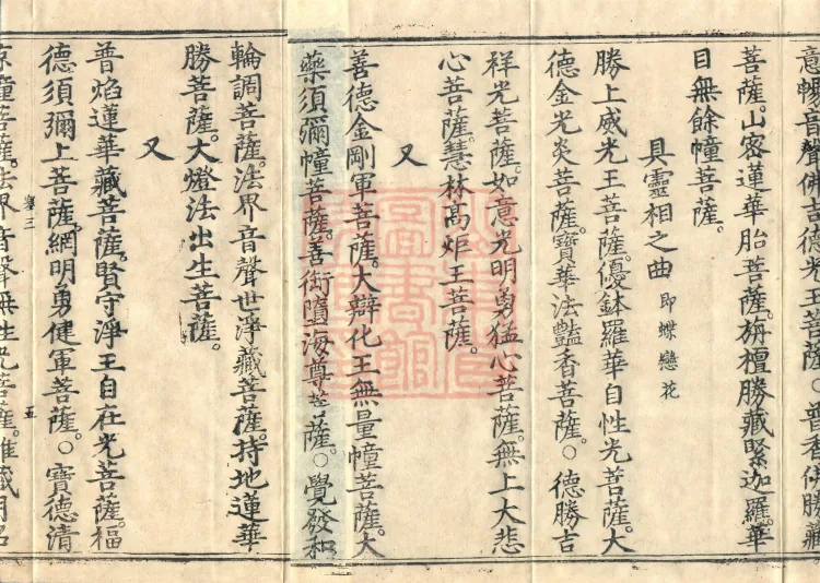 Names and Verses of the Buddhas, World-Honored Ones, Tathāgatas, Bodhisattvas and Venerables, fifty volumes Page 8