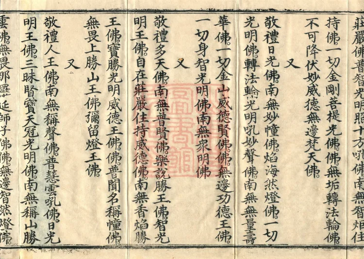Names and Verses of the Buddhas, World-Honored Ones, Tathāgatas, Bodhisattvas and Venerables, fifty volumes Page 6