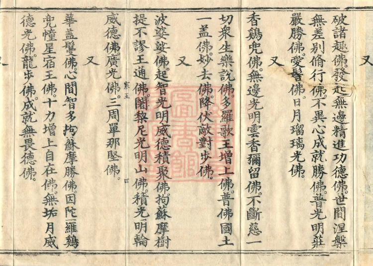 Names and Verses of the Buddhas, World-Honored Ones, Tathāgatas, Bodhisattvas and Venerables, fifty volumes Page 7