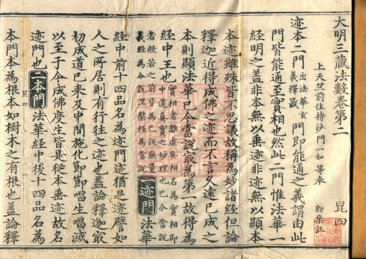 The Great Ming Tripitaka Numerical Catalogue, thirty-eight juan Page 2