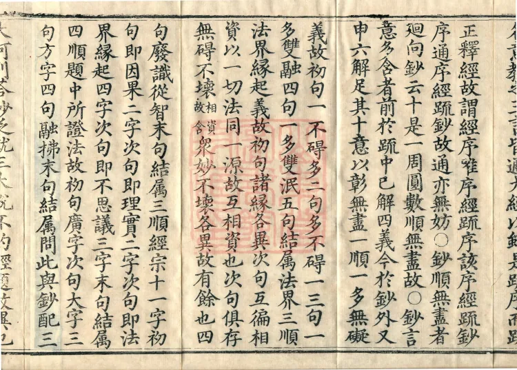 Huayan Xuantan Hui Xuan Ji, forty fascicles Page 6