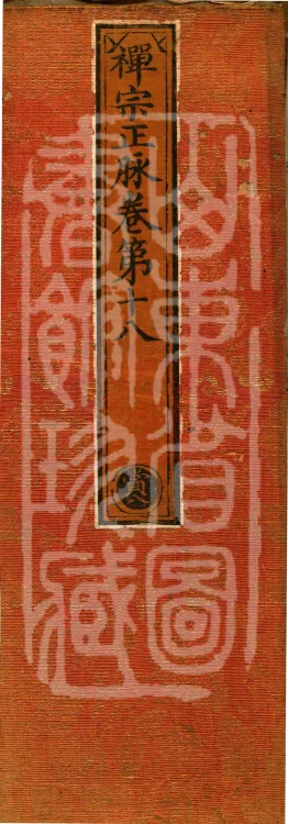 Orthodox Lineage of the Chan School (Twenty Volumes) Page 1